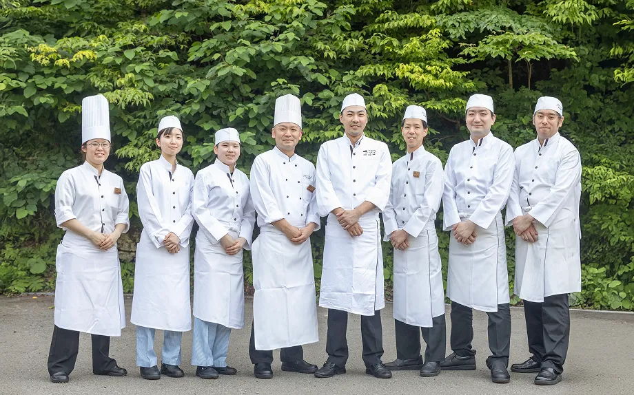 料理人の集合写真